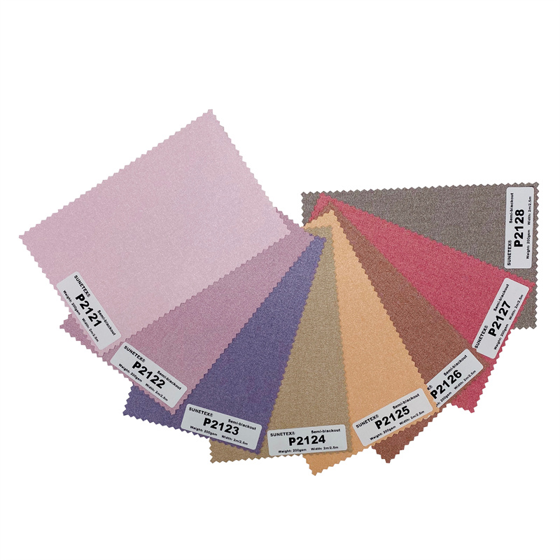 Multi Colored Roller Blind Fabric Semi-blackout 100% Polyester