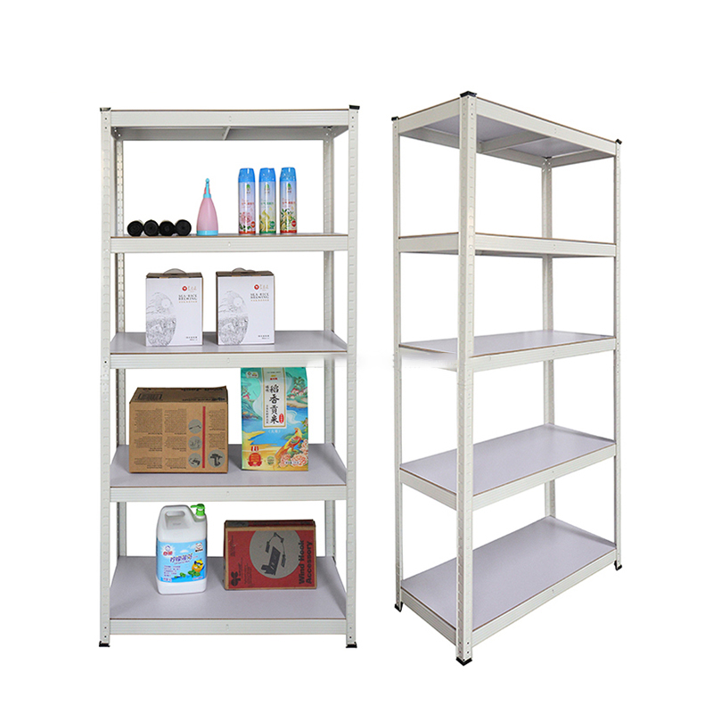 5 tiers powder coated slotted boltless DIY rack shelving