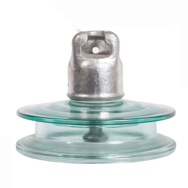 Good Quality High voltage electric Double Shed Antifog Type Glass Insulator 70KN 100KN 120kn