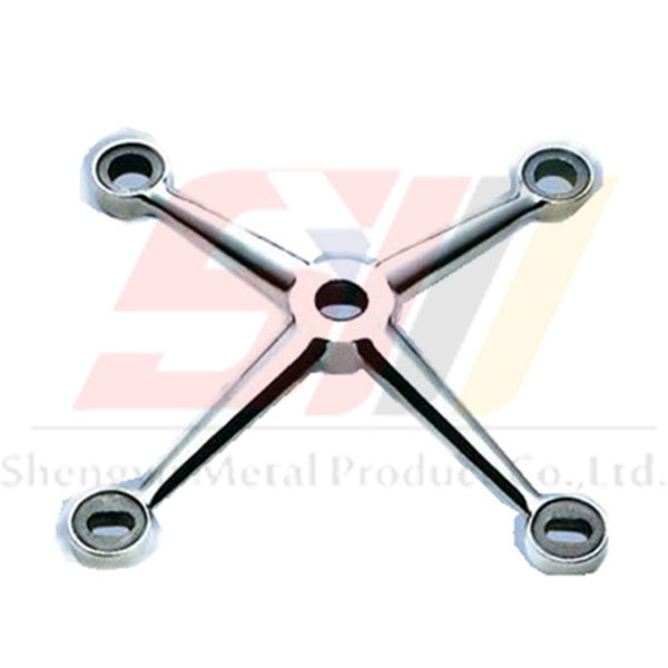 Four Arms SS304 Stainless Steel Spider Glass Fitting