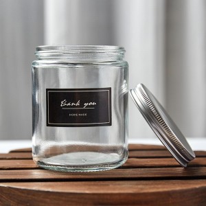 Wholesale Customized Clear 4oz 8oz Glass Container for Storage