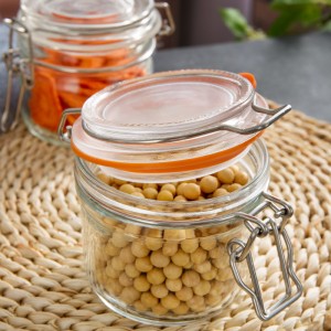 100ml 200ml Wide Mouth Cereal Glass Storage Container Wholesale