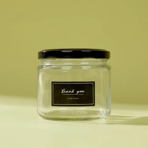 Custom Label 12 oz Glass Candle Jar with Metal Lid