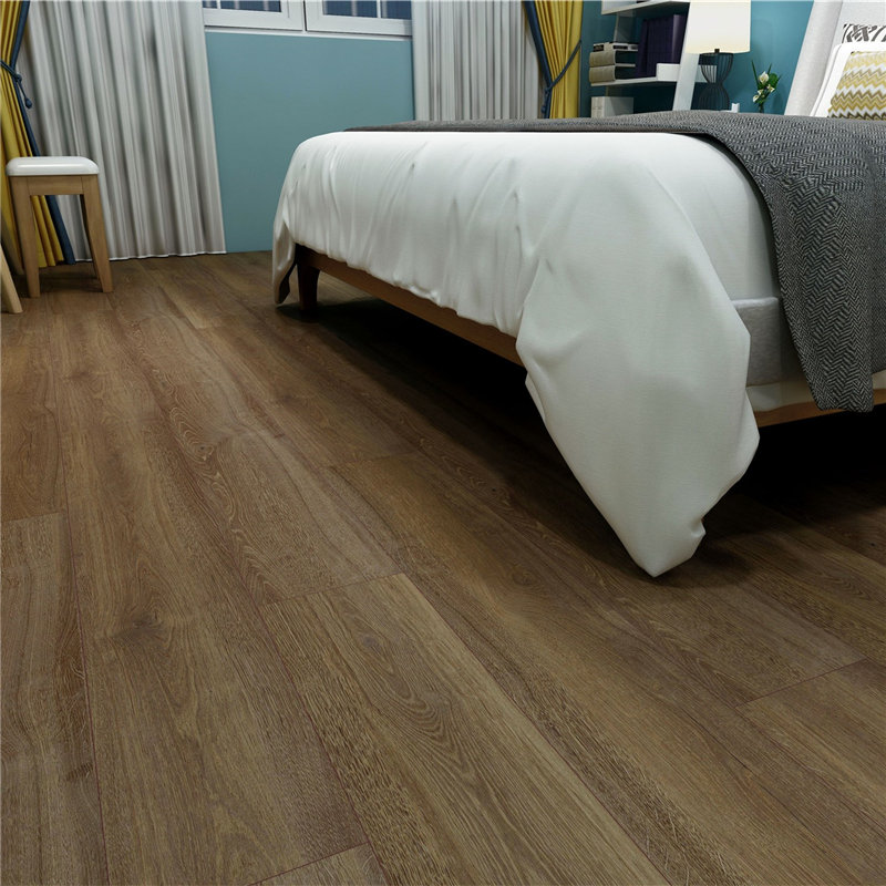 Brown Oak SPC Flooring with IXPE Pad Featured Image