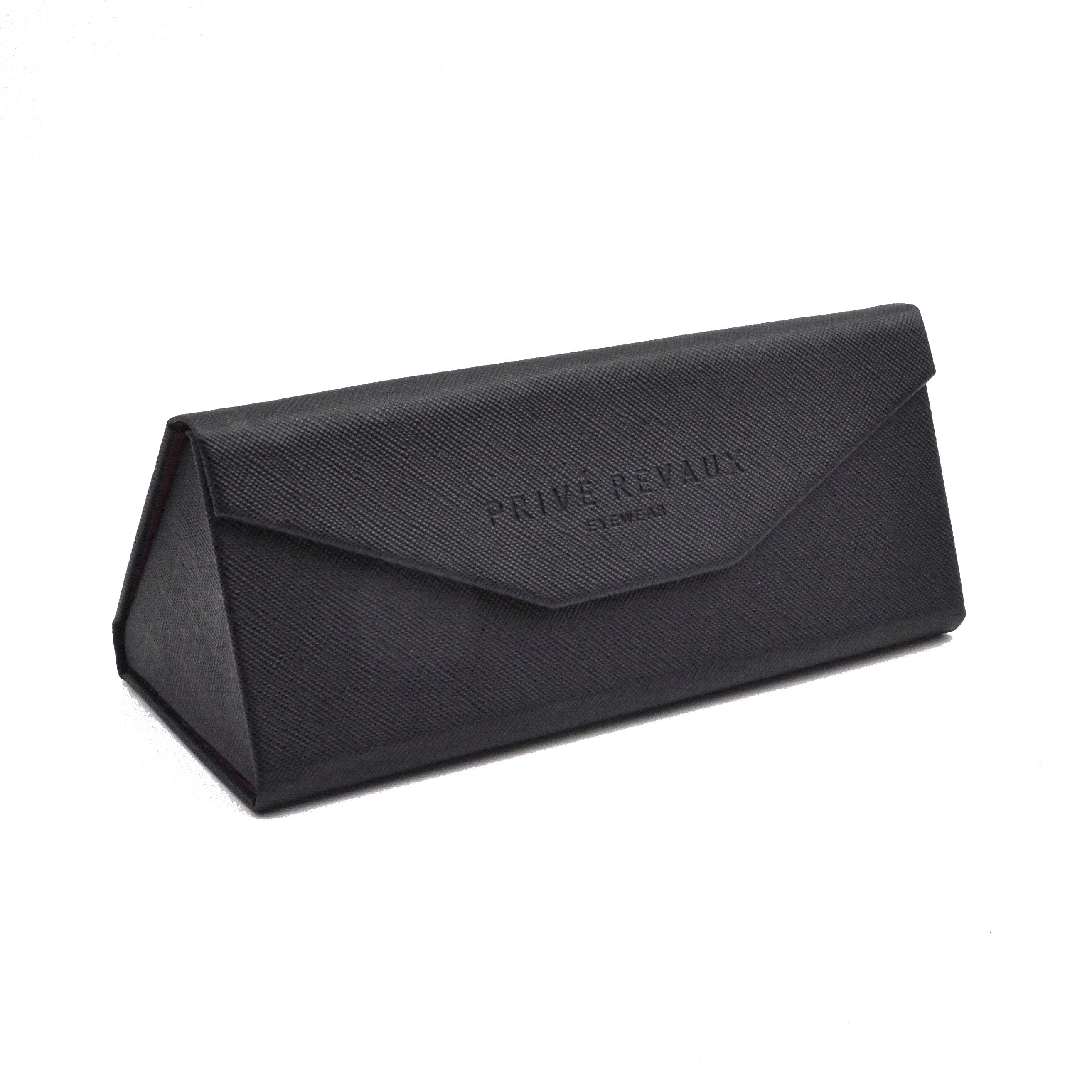 Wholesale fashion designer OEM custom LOGO leather triangle folding sunglass case