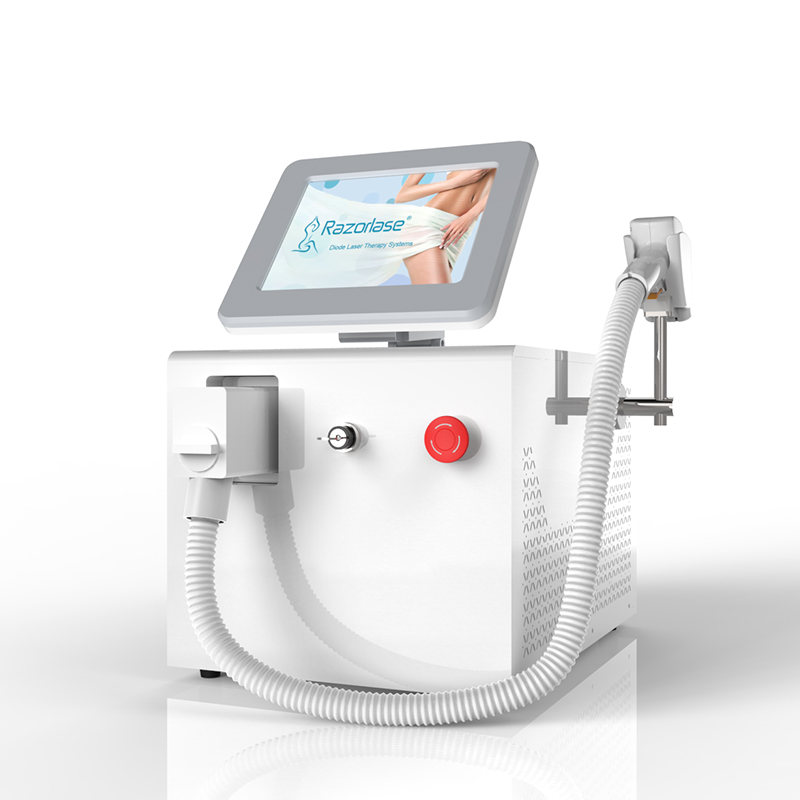 Portable 3 wavelength diode laser hair removal epilasion device
