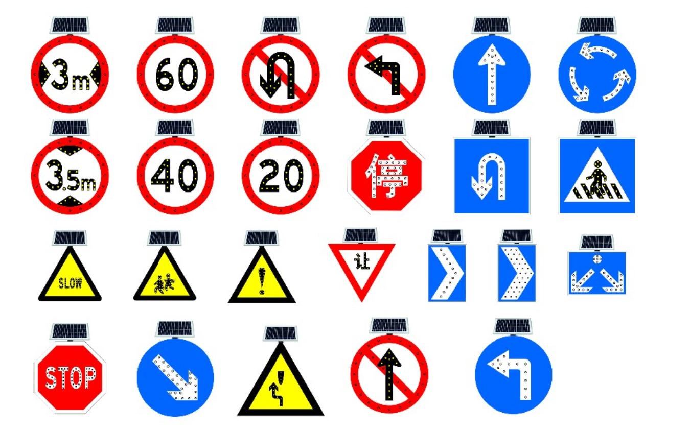 Traffic Diversion  Solar Warning Light