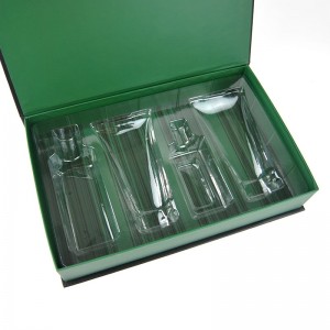 Skin care paper box is insert with PVC book type box