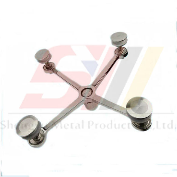Four Arms SS304 Stainless Steel Spider Glass Fitting