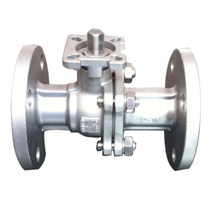 CAST STAINLESS STEEL FLANGED 2-PIECE BALL VALVE