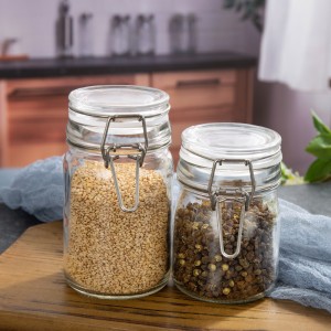 250ml Kitchen Spices Storage Airtight Jar Glass Canister Wholesale