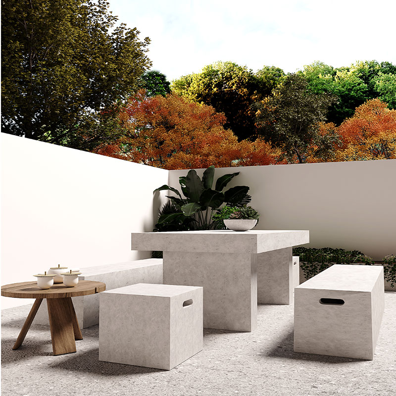 Customized Designs Concrete Outdoor Garden Sets Furniture