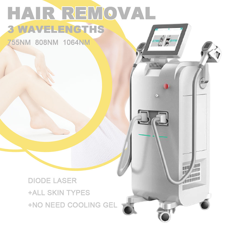 755nm 808nm and 1064nm Diode Laser Hair Removal Machine