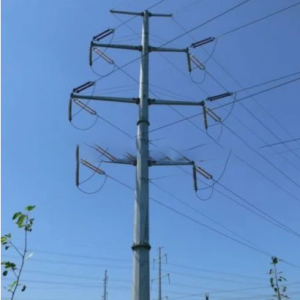 110kV 132kV Electric Power Transmission Steel Monopole Tower