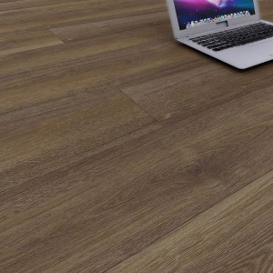 Brown Oak SPC Flooring with IXPE Pad