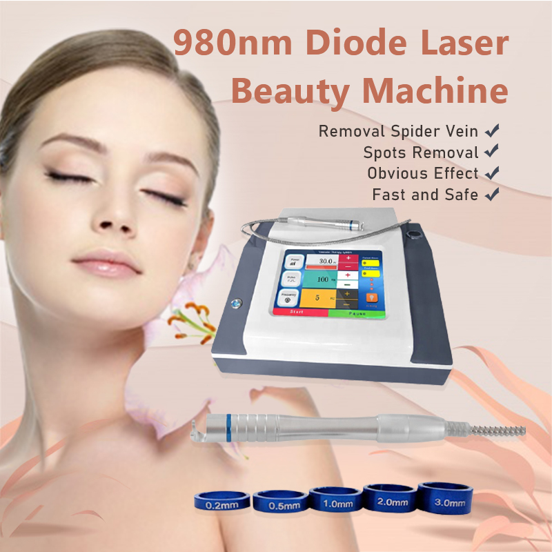 High quality medical 980nm diode laser vascular removal machine 980nm diode laser spider vein therapy