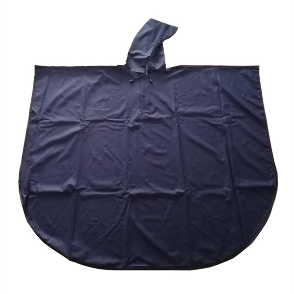 Customized soft PU 100% waterproof rain poncho for sale