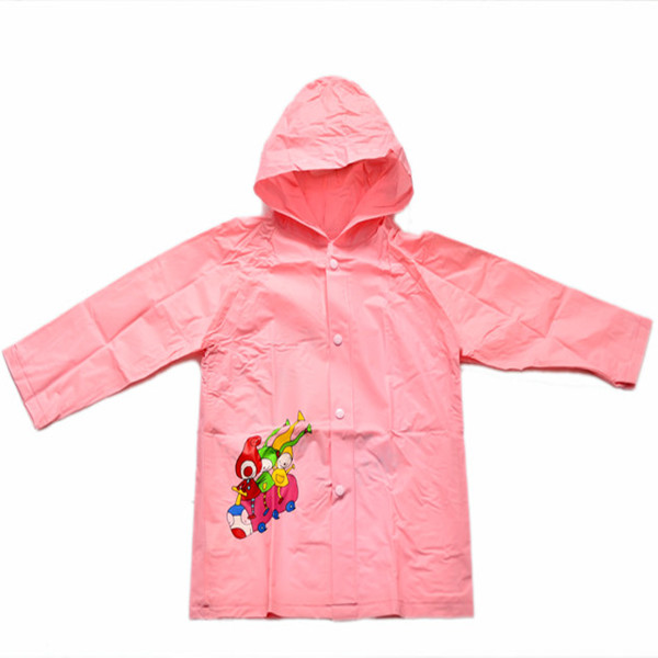 Diversified colors PVC material economic raincoat with customized printing for sale