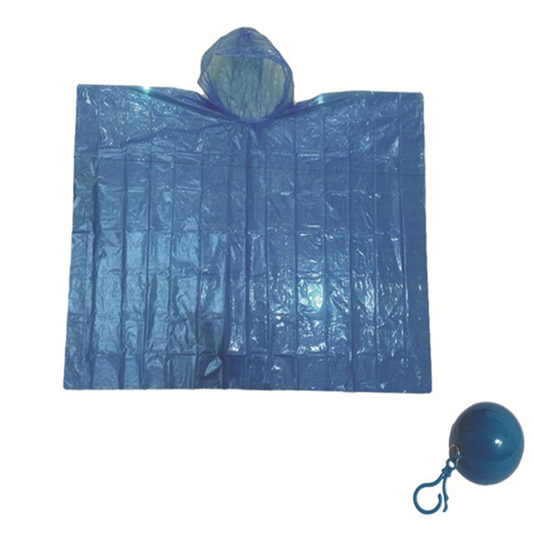 Portable emergency disposable rain poncho ball with great value