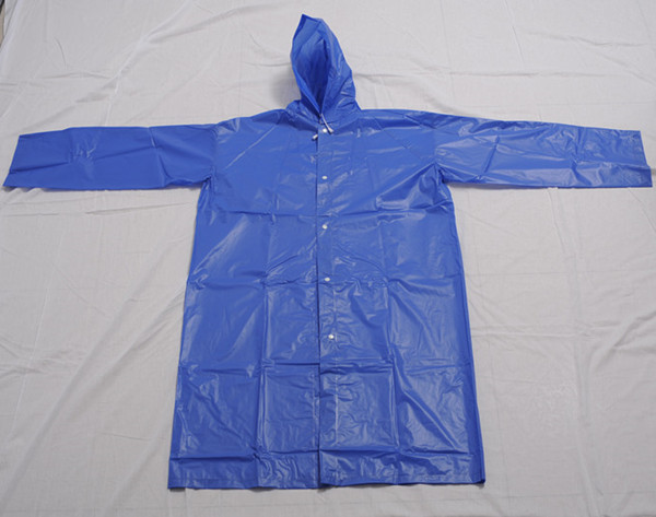Environmentally friendly material EVA raincoat with drawstring