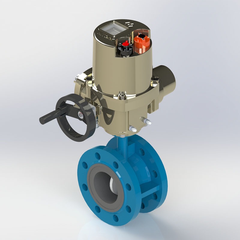 Flanged Ruber Lined Butterfly Valve