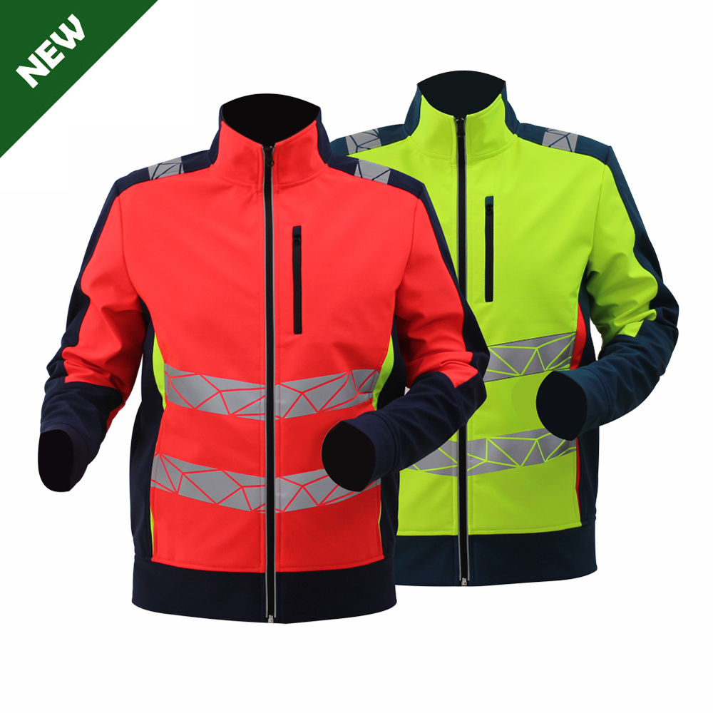 Modern  Hi Vis Color Softshell Jacket for Men