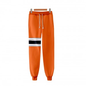 French terry men’s loose sweat pants  OEM custom printed logo sport long pant men casual pants