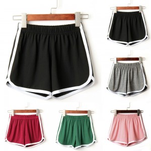 Cotton with spandex shorts comfortable sports shorts casual girls’ shorts