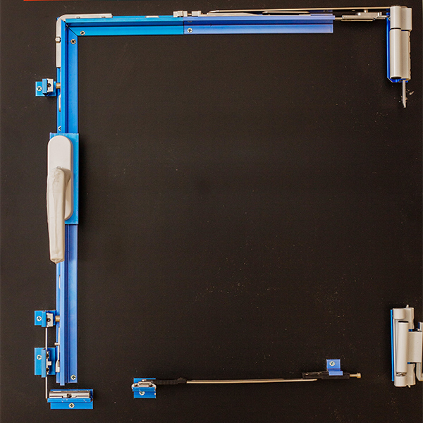 Fire-resistant casement window hardware system