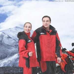 Waterproof Polyester or Nylon Rain Suit for Motorbike