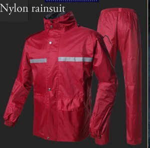 Reversible Nylon or Polyester Reflective Rainsuit