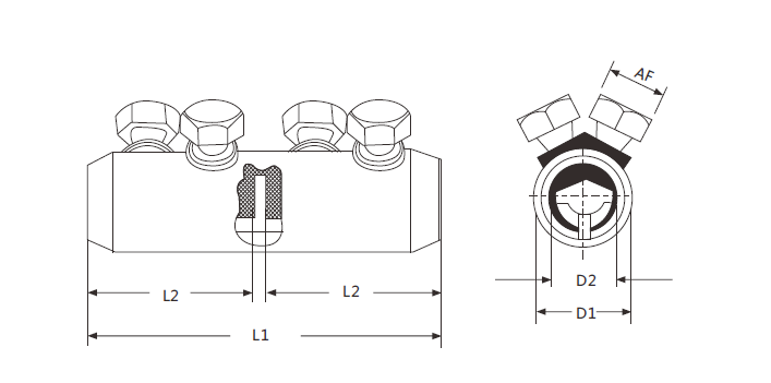 Mechanical shear-head connectors