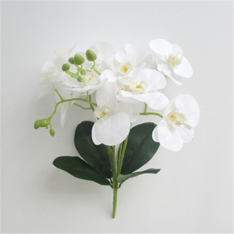 Artificial Phalaenopsis Flower Real Touch Butterfly Orchid Flower 15 flower heads Latex Orchids for Home Decoration Wedding Centerpieces Decorative Artificial Flowers