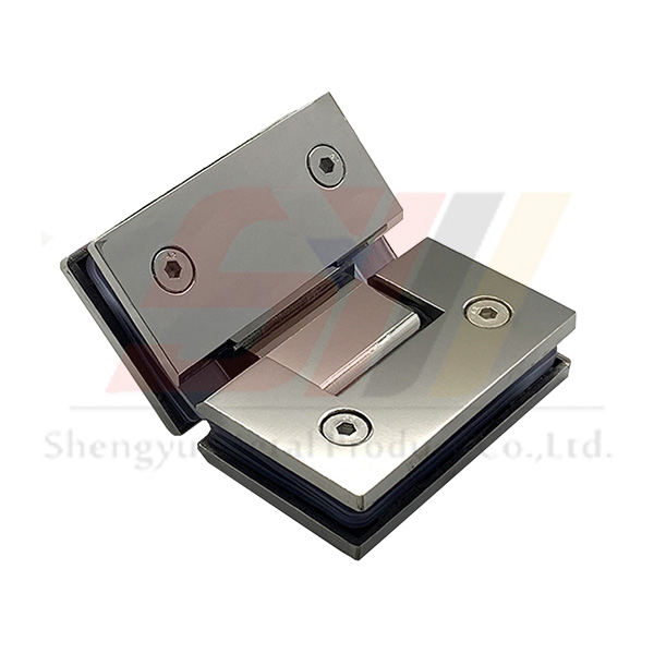 Square bevel angle 135 degree bathroom glass clamp Featured Image