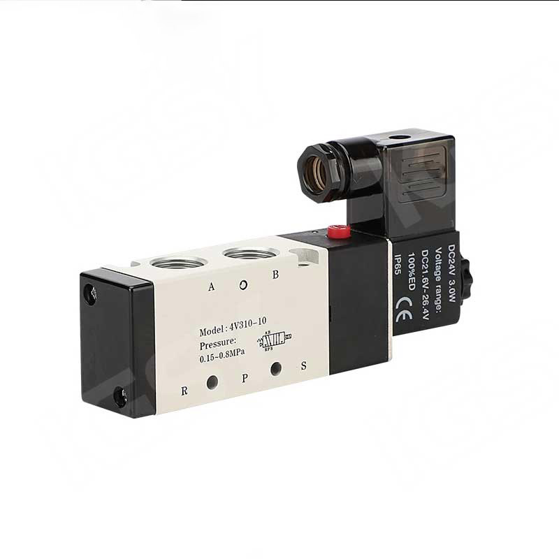 4V Single & Double Solenoid Valve (5/2 Way) for Pneumatic Actuator