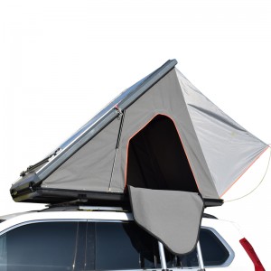 Aluminum hardshell triangle car roof top tent T30