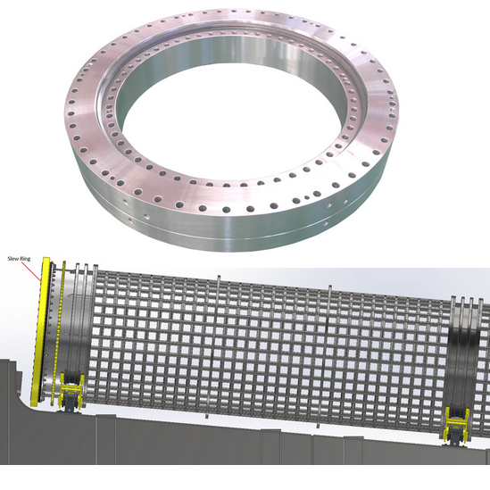 XZWDHeavy Duty Three Row Roller Slewing Bearing for Tunnel boring machine