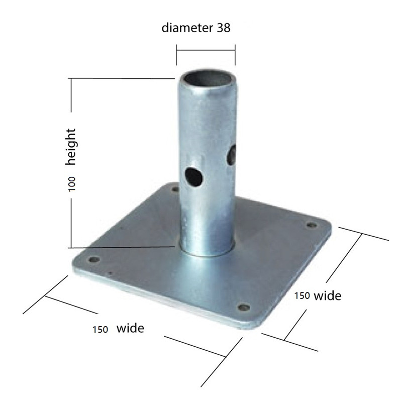 Adjustable Scaffolding Screw Base Jack U Head Jack Base Plate for scaffolding system