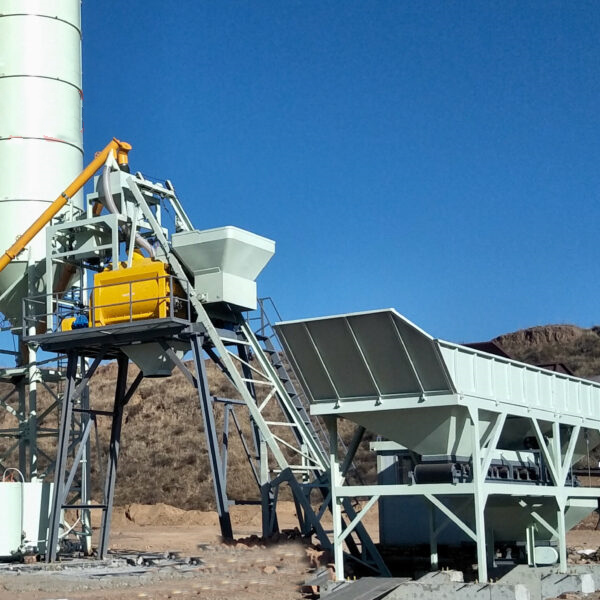 China HZS50 standard stationary concrete batching plant