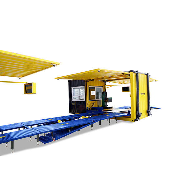 Mobile containerized Inspection lane