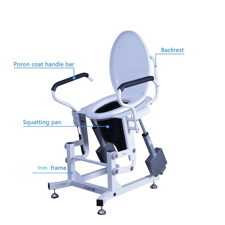 Electric toilet lifting chair with bathroom