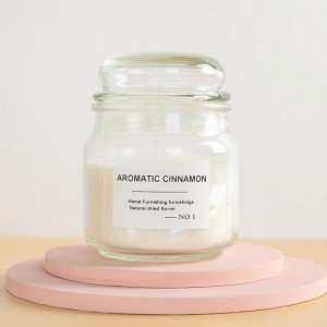 Airtight Glass Cap Scented Candle Container for Wedding