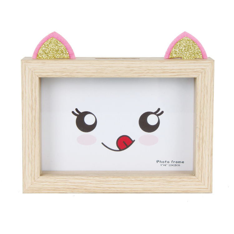 Sweet Shadow Box Frame, Wooden Money Box, Wedding Wood Bank