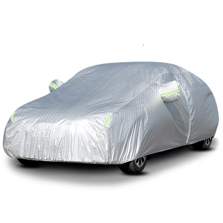 Aluminum film cotton fleece thickened waterproof sunscreen car cover