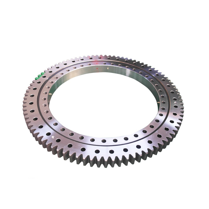 single row ball turntable slewing ring bearing with external gear