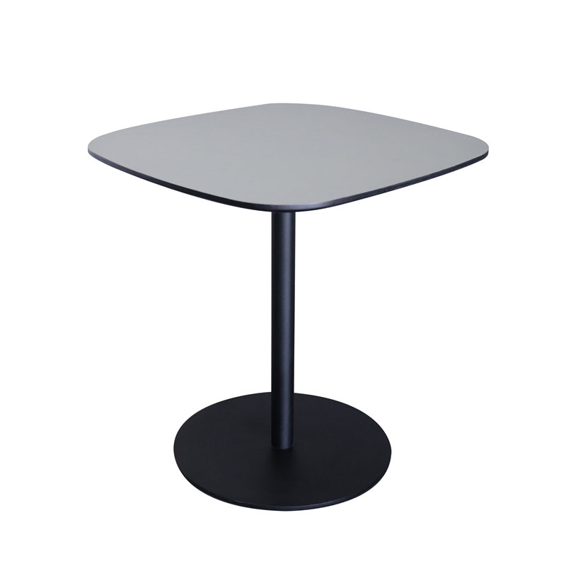 Multi-function pedestal table with round steel base