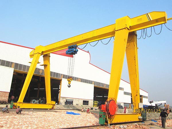 Single Girder Gantry Crane For Unloading Sites