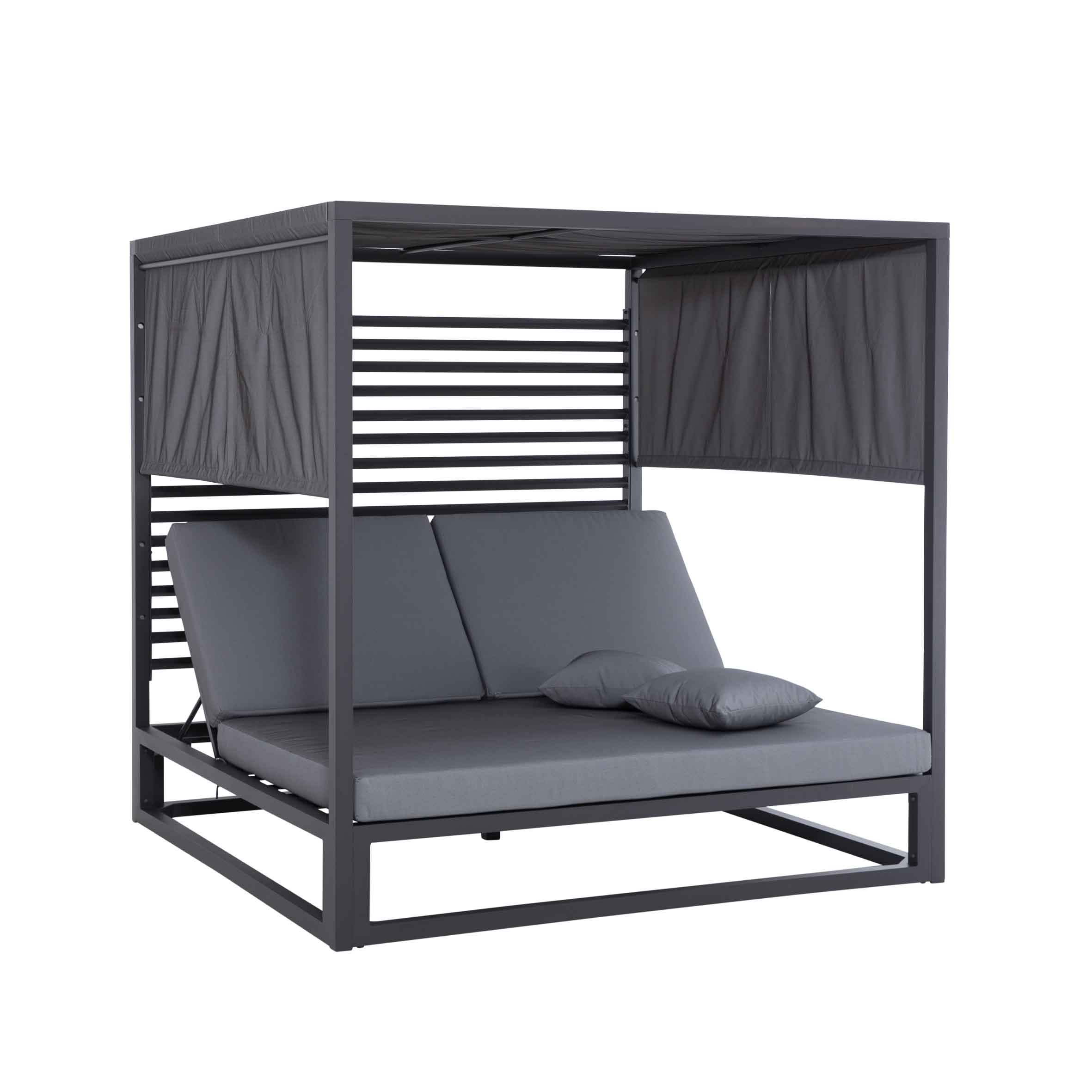 Rain alu. daybed with panel