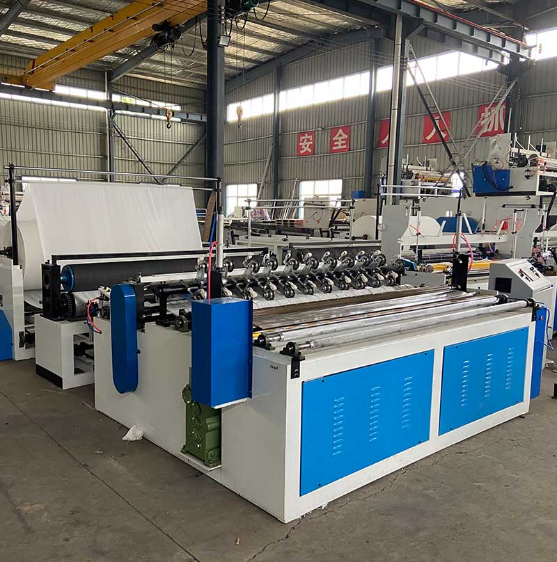 Fully Automatic Toilet Tissue Raw Paper Jumbo Roll Slitting Rewinding Machine