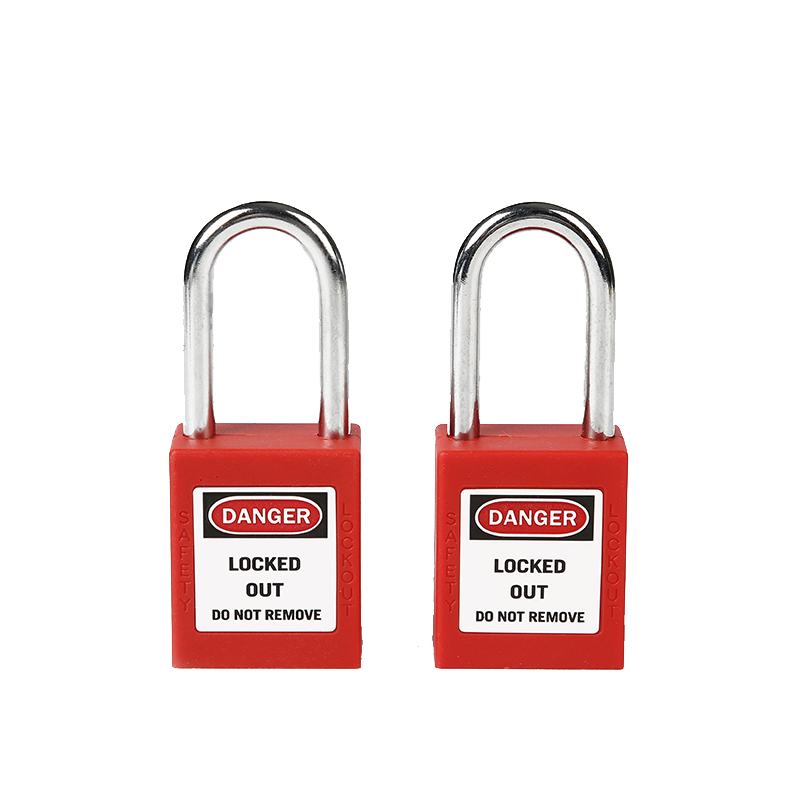 Industrial 38mm steel shackle safety padlock